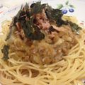 annchobi's cooksnap of when they made ツナ缶で ②ツナと納豆おろしスパ.