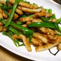 ぶたたろう's cooksnap of when they made フィッシュソーセージとピーマンの炒め物.