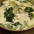 clematis♪'s cooksnap of when they made チキンとほうれん草＆青梗菜のクリーム煮♪.