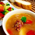 えりこは's cooksnap of when they made タコのガリシア風スープ煮.