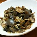 みるきぃ～2's cooksnap of when they made なす・こんにゃく・豚バラの甘辛炒め.