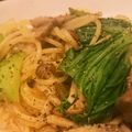 みけねこゆぅか's cooksnap of when they made 豚肉と青梗菜の和風スパゲティ.