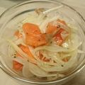 チビしん's cooksnap of when they made さっぱり～♪バジル香るサーモンのマリネ☆.