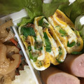 ケロケロ蛙's cooksnap of when they made ねぎとかつお節の目玉焼き巻き♪.