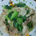 なみか☆'s cooksnap of when they made 小松菜と豚肉のオイスター炒め♪.