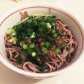 とまとま１０'s cooksnap of when they made ☆アボカド・岩のり・納豆・たこのパスタ☆.