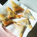 まろしま's cooksnap of when they made 春巻きの皮～！de三角あんこパイ.