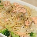 ぷのぷの's cooksnap of when they made 鮭ときのこのクリームパスタ.