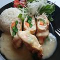 みうさんjp0318's cooksnap of when they made 鶏ササミいんげん巻き♪チーズソース煮.