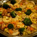 クックAONZ02☆'s cooksnap of when they made 冷蔵庫にあるものをフライパンでパエリアに.