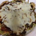 わく智's cooksnap of when they made スキレットで！餅チーズお好み焼き♪.