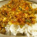 由芽15's cooksnap of when they made 豆腐そぼろ入りでヘルシー◎ドライカレー.