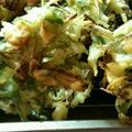 ぽんたくん♪'s cooksnap of when they made モヤシと水菜、干しエビ入かき揚げ！.