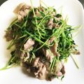 TＡあゆ's cooksnap of when they made 風邪予防★簡単★豆苗と豚肉炒め.