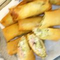 ちびたま７２４'s cooksnap of when they made キャベツとベーコンのチーズ春巻き.