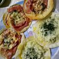 ユーロン's cooksnap of when they made 餃子の皮で♪色々ピサ風.
