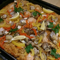 2boys☆母's cooksnap of when they made トマト好きのためのシーフードパエリア.