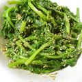 rieglay's cooksnap of when they made あずき菜の胡麻和え.