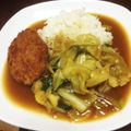 ayaakari's cooksnap of when they made 簡単一人分トマトカレー（キャベツ消費）.