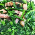richiyuki's cooksnap of when they made のらぼう菜とベーコンの炒め物☆.