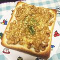 ♡tmk☆'s cooksnap of when they made 簡単！納豆トースト.