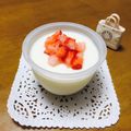 料理側のすーたむ's cooksnap of when they made 苺シロップのクリームババロア♪.
