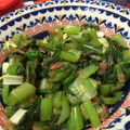 リラシャン's cooksnap of when they made 梅おかか和えの小松菜のおひたしv.
