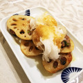 おもちの家族's cooksnap of when they made れんこんの豚ひき肉はさみ揚げ(甘酢風味).