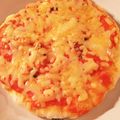 MsizeｰPee's cooksnap of when they made 発酵なし！オーブンなし！超簡単ピザ‼.
