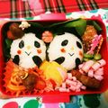 yunyun_yuu's cooksnap of when they made キャラ弁＊簡単♪パンダちゃんおにぎり弁当.