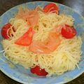 Tama家's cooksnap of when they made 素麺（そうめん）のカッペリーニ風.