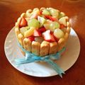 渡辺の嫁's cooksnap of when they made 一歳バースデーケーキ.