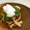 クックJULA0A☆'s cooksnap of when they made 和風豆腐ハンバーグ きのこ餡掛け.