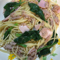 amileamila's cooksnap of when they made ツナとほうれん草の和風パスタ.