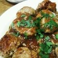 ゆきだるまの母's cooksnap of when they made 簡単!!大葉入りミートボール.