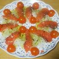 ☆★ケイト★☆'s cooksnap of when they made サーモンのカルパッチョ和風味.