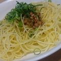 傷だらけの堕天使's cooksnap of when they made 10分で完成★納豆パスタ.