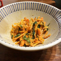 ゆんこたろう's cooksnap of when they made マクロビ風☆ヨモギと人参の胡麻味噌炒め.