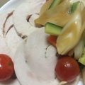 友莉子's cooksnap of when they made 数年前流行の「鶏ハム」塩抜きなしアレンジ.