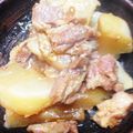 にじすき's cooksnap of when they made 豚なんこつと大根の味噌煮.
