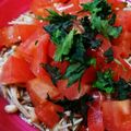 さかみや♪'s cooksnap of when they made トマトとえのきのお浸しサラダ.