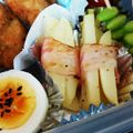 airi777's cooksnap of when they made ❀お弁当に❀じゃがのベーコン巻き.