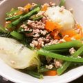 みなぶる's cooksnap of when they made カブとにんじんのそぼろ煮.