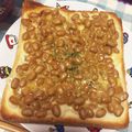 ♡tmk☆'s cooksnap of when they made マヨ納豆トースト.