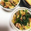 ☆micham☆'s cooksnap of when they made ほうれん草とベーコンのチーズ風味炒め♡.