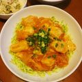myrose's cooksnap of when they made 簡単鶏むね肉で節約レシピ☆エビチリ風♪.