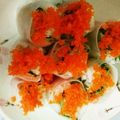 永ちゃんの白米係's cooksnap of when they made ライスペーパーで華やか巻き寿司.