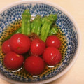 yhui's cooksnap of when they made トマトとオクラのお浸し♪♪.