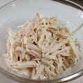 クックXERIDY☆'s cooksnap of when they made あんにゃのエゴマ油で鶏ささみ＆大根和え♡.