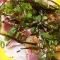 mondaymoon's cooksnap of when they made カツオのにんにく炙り焼き丼.